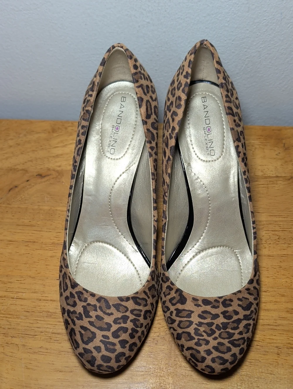 Bandolino Lantana Pumps Leopard Print Brown Black Heels Office Women's Size 8